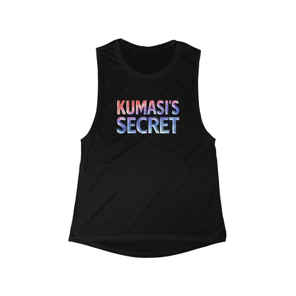 Gradient Lettering Muscle Tee in Black, view 3