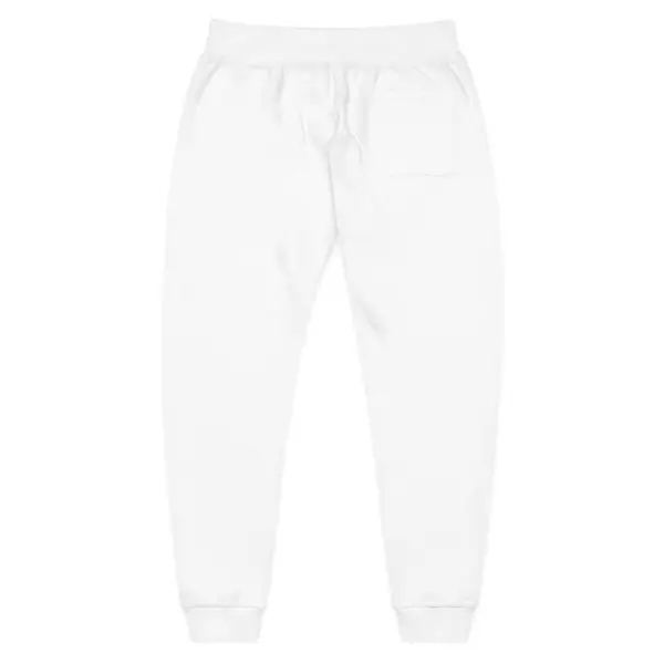 Embroidered Sweatpants in White, back view, view 4