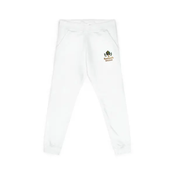 Embroidered Sweatpants in White, view 5