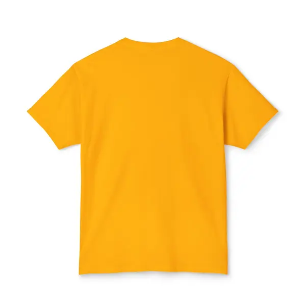 Watercolor Lettering T-Shirt in Gold, back view, view 4