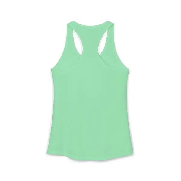 Heart Logo Women's Racerback Tank in Solid Mint, view 6