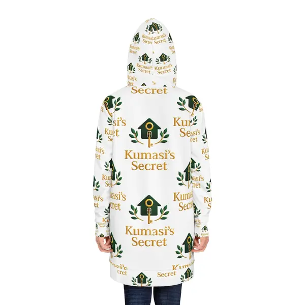 All-Over Print Hoodie Dress in Seam thread color automatically matched to design, view 3