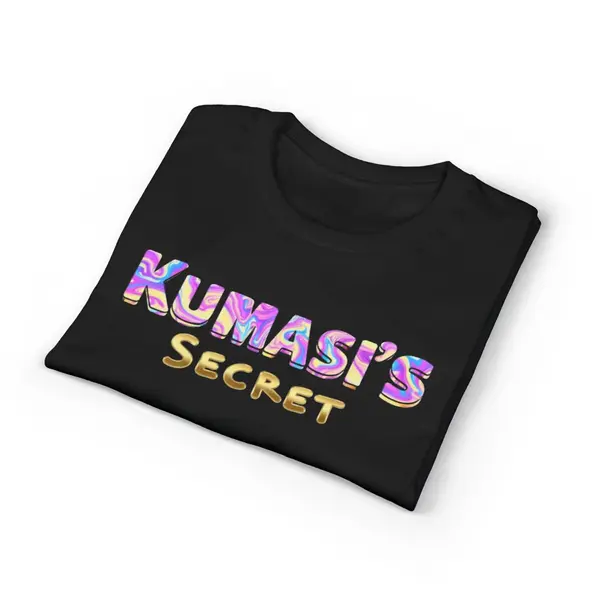 Colorful Floral Letters T-Shirt in Black, view 6
