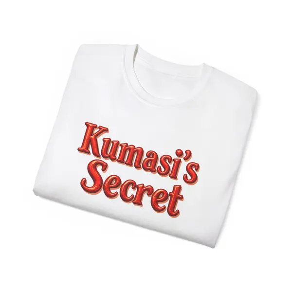 Red Script Wordmark T-Shirt in White, view 7