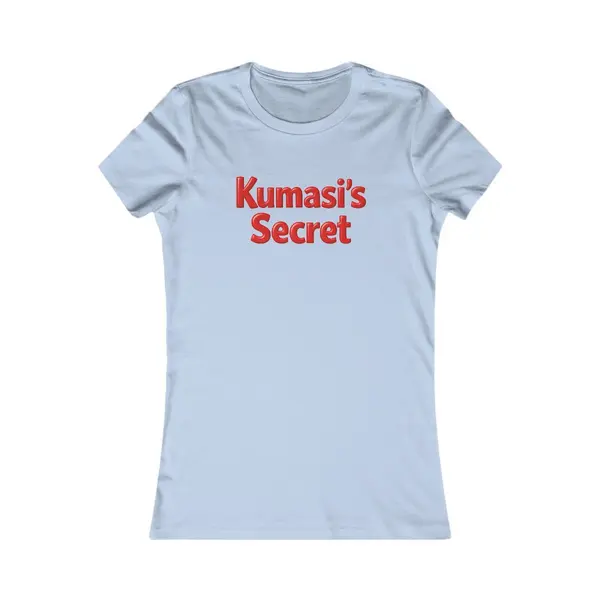 Red Lettering Slim-Fit T-Shirt in Baby Blue, view 3
