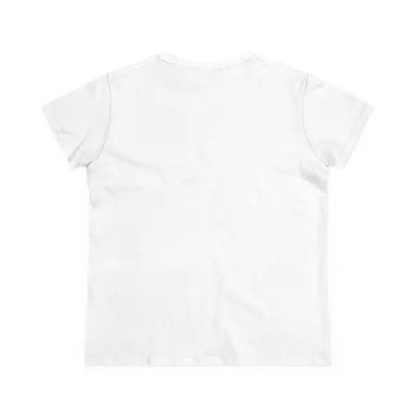 Script Slogan Tee with Lightning Bolt in White, back view, view 3