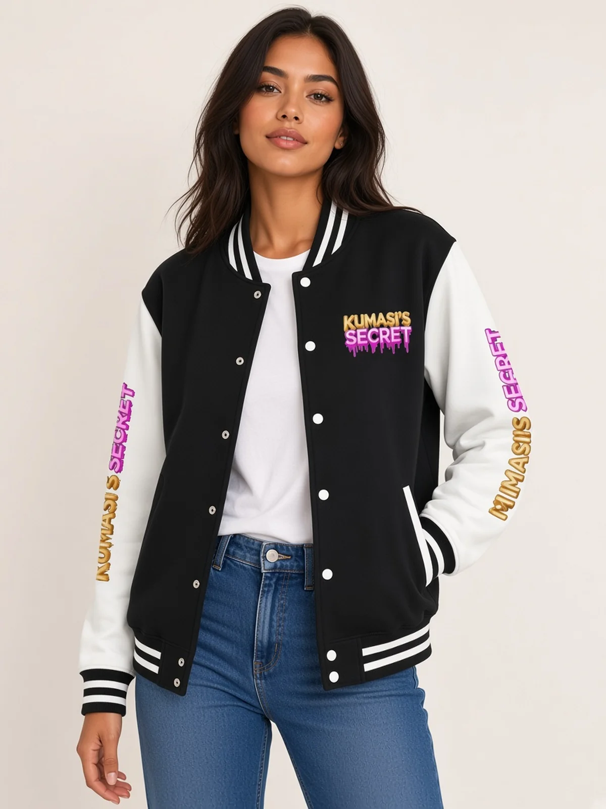 Unisex Varsity Bomber Jacket by Kumasi's Secret